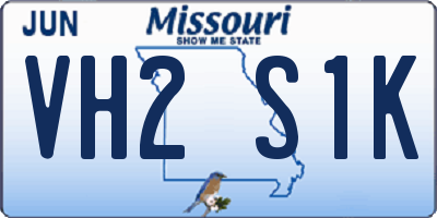 MO license plate VH2S1K