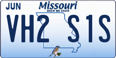 MO license plate VH2S1S