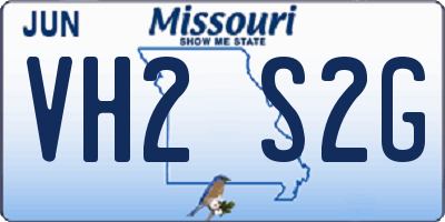 MO license plate VH2S2G