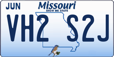 MO license plate VH2S2J