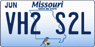 MO license plate VH2S2L