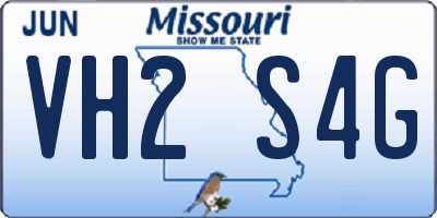 MO license plate VH2S4G