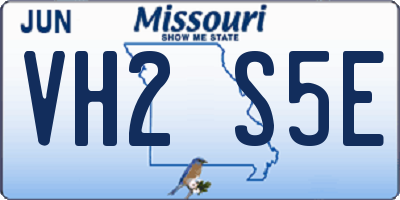 MO license plate VH2S5E