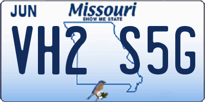 MO license plate VH2S5G