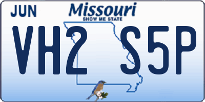 MO license plate VH2S5P