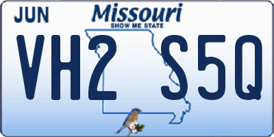 MO license plate VH2S5Q