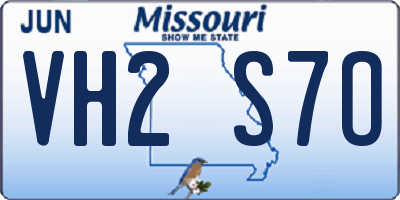 MO license plate VH2S7O