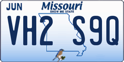 MO license plate VH2S9Q