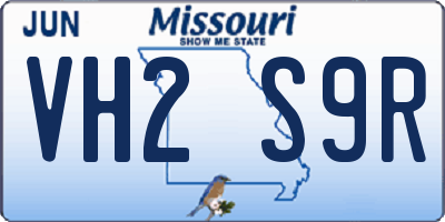 MO license plate VH2S9R