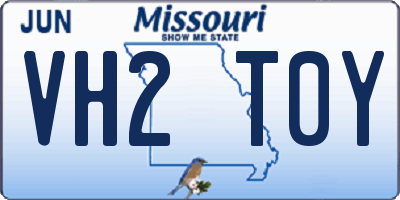 MO license plate VH2T0Y