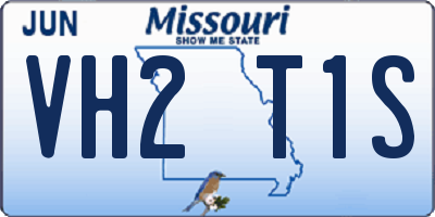 MO license plate VH2T1S