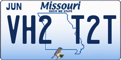 MO license plate VH2T2T