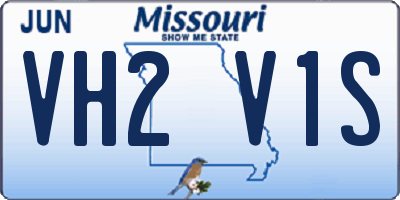 MO license plate VH2V1S