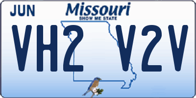 MO license plate VH2V2V