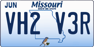 MO license plate VH2V3R