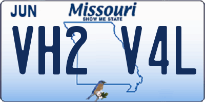 MO license plate VH2V4L