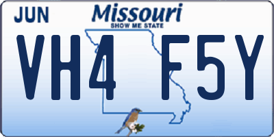 MO license plate VH4F5Y