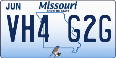 MO license plate VH4G2G