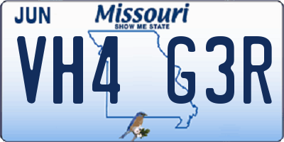 MO license plate VH4G3R