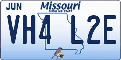 MO license plate VH4L2E