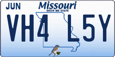 MO license plate VH4L5Y