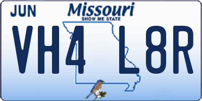 MO license plate VH4L8R