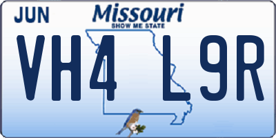 MO license plate VH4L9R