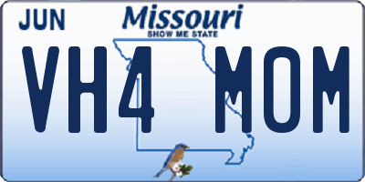 MO license plate VH4M0M