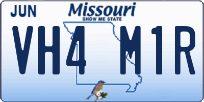 MO license plate VH4M1R