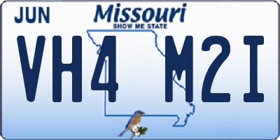 MO license plate VH4M2I