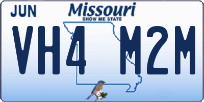 MO license plate VH4M2M