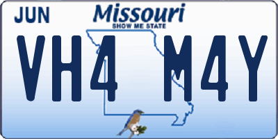 MO license plate VH4M4Y