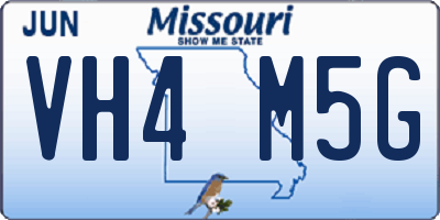 MO license plate VH4M5G