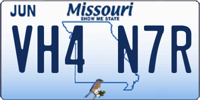 MO license plate VH4N7R