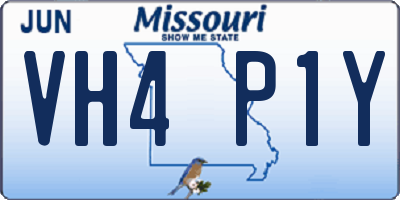 MO license plate VH4P1Y