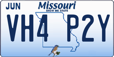 MO license plate VH4P2Y