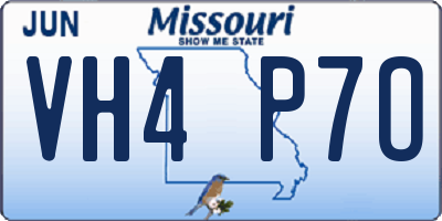 MO license plate VH4P7O