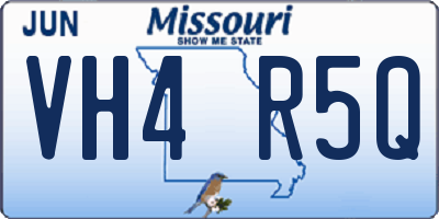 MO license plate VH4R5Q