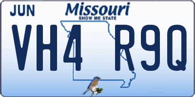 MO license plate VH4R9Q