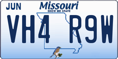 MO license plate VH4R9W