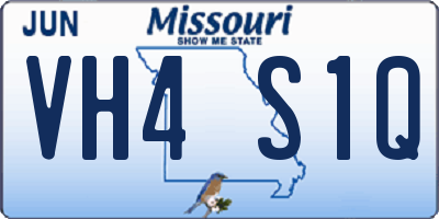 MO license plate VH4S1Q