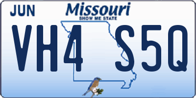 MO license plate VH4S5Q