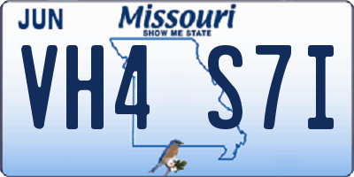 MO license plate VH4S7I