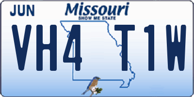 MO license plate VH4T1W