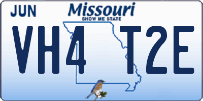 MO license plate VH4T2E