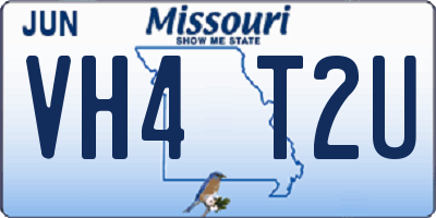 MO license plate VH4T2U