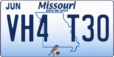 MO license plate VH4T3O