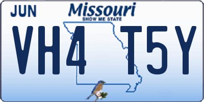 MO license plate VH4T5Y