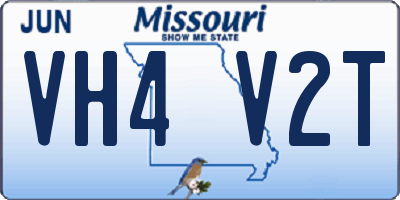 MO license plate VH4V2T