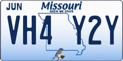 MO license plate VH4Y2Y